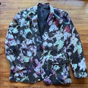 INC International Concepts Floral Slim Fit Blazer